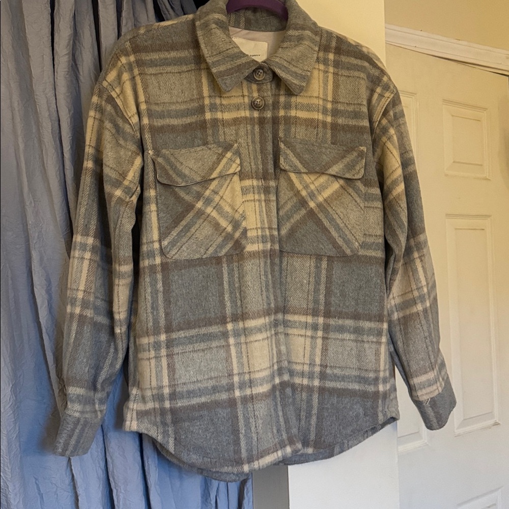 Thread & Supply Beige Textured Jacket
